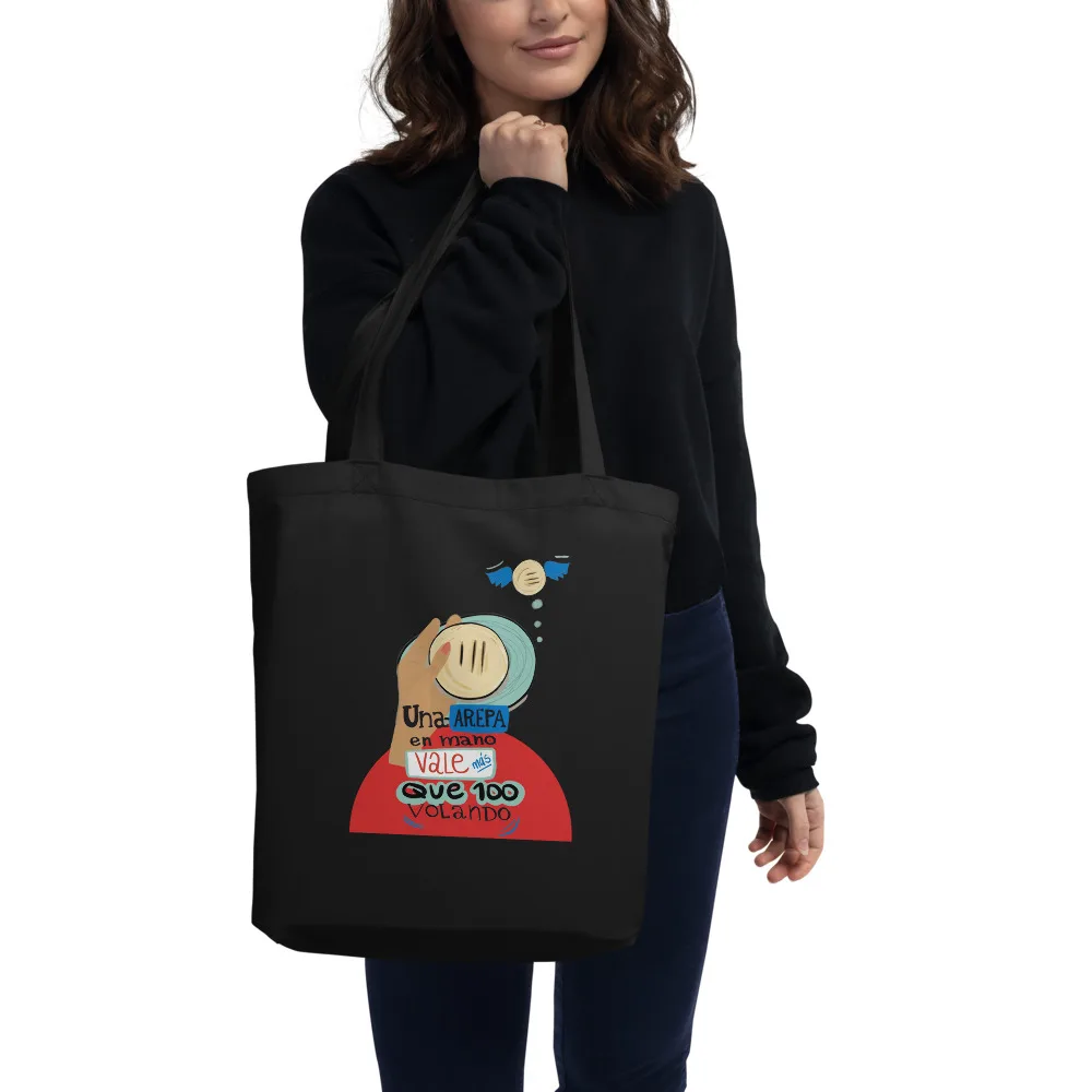 Ecobolsa ecológica Arepa en mano - Imagen 3