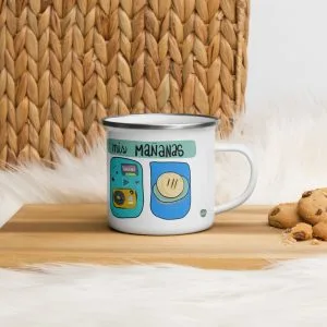 Taza esmaltada Alegra mis mañanas