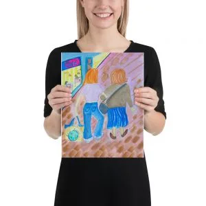 Póster madre e hija grande