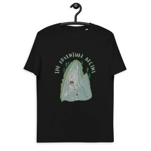 Camiseta climbing de algodón orgánico unisex