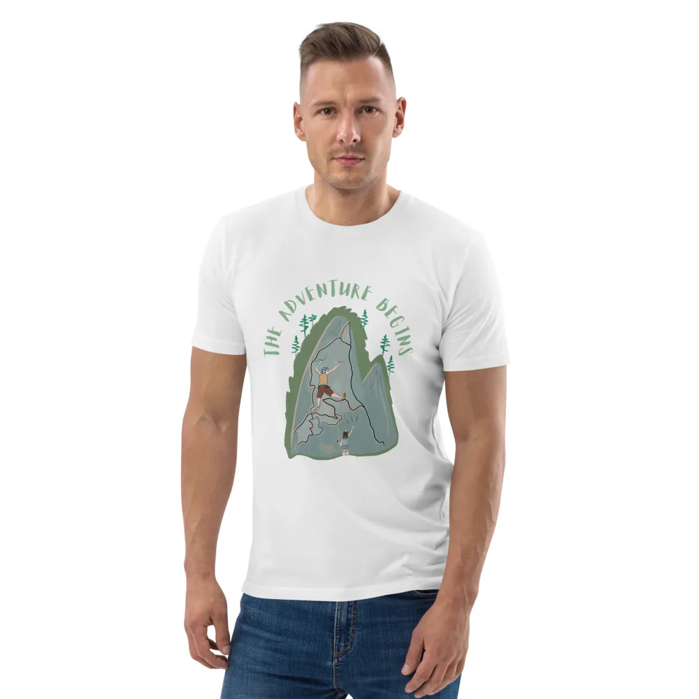 Camiseta climbing de algodón orgánico unisex - Imagen 9