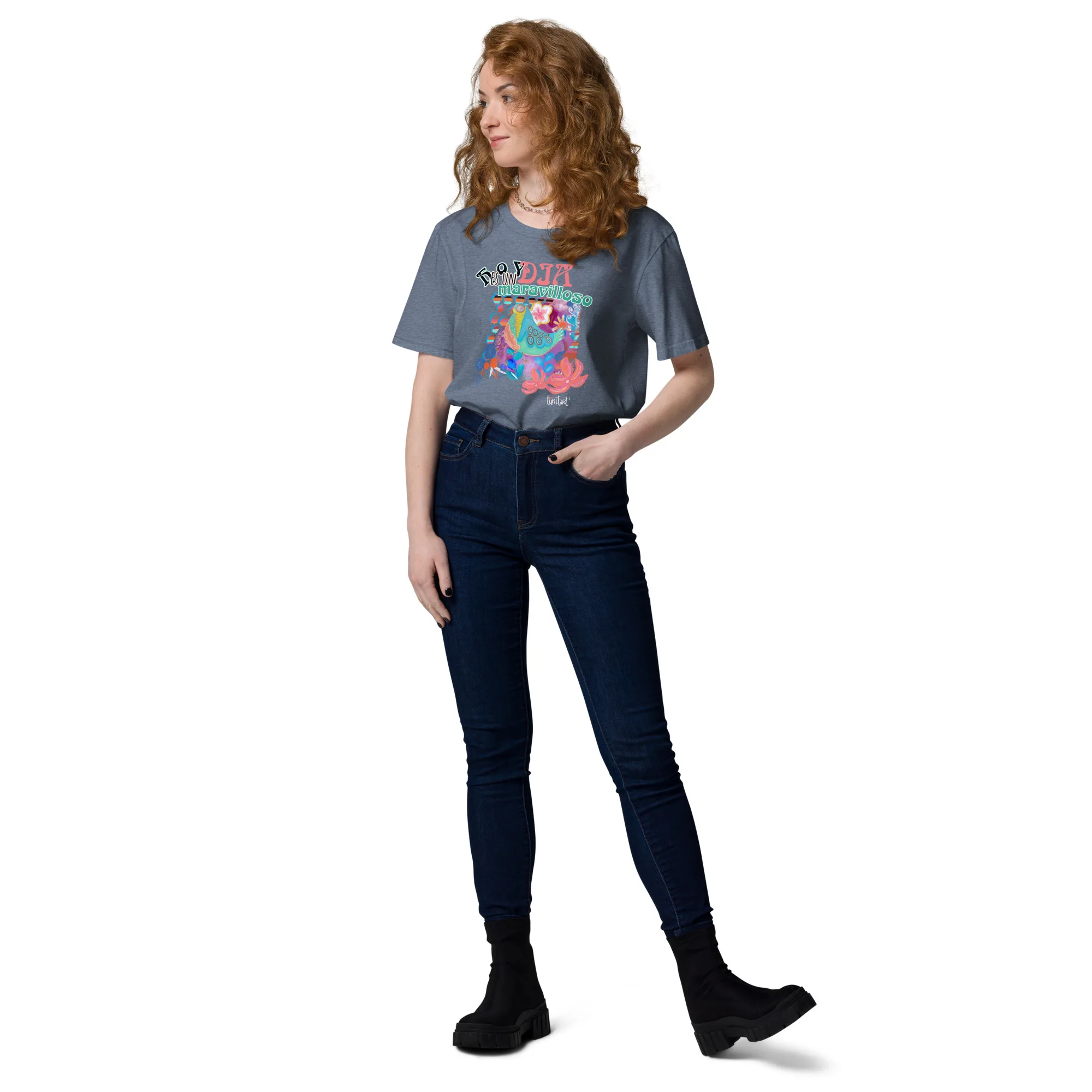 Camiseta de algodón orgánico unisex Día maravilloso - Imagen 15