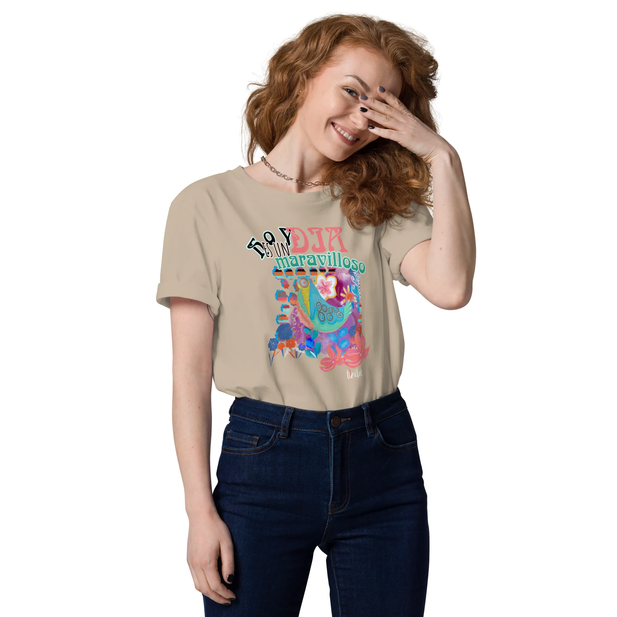 Camiseta de algodón orgánico unisex Día maravilloso - Imagen 16