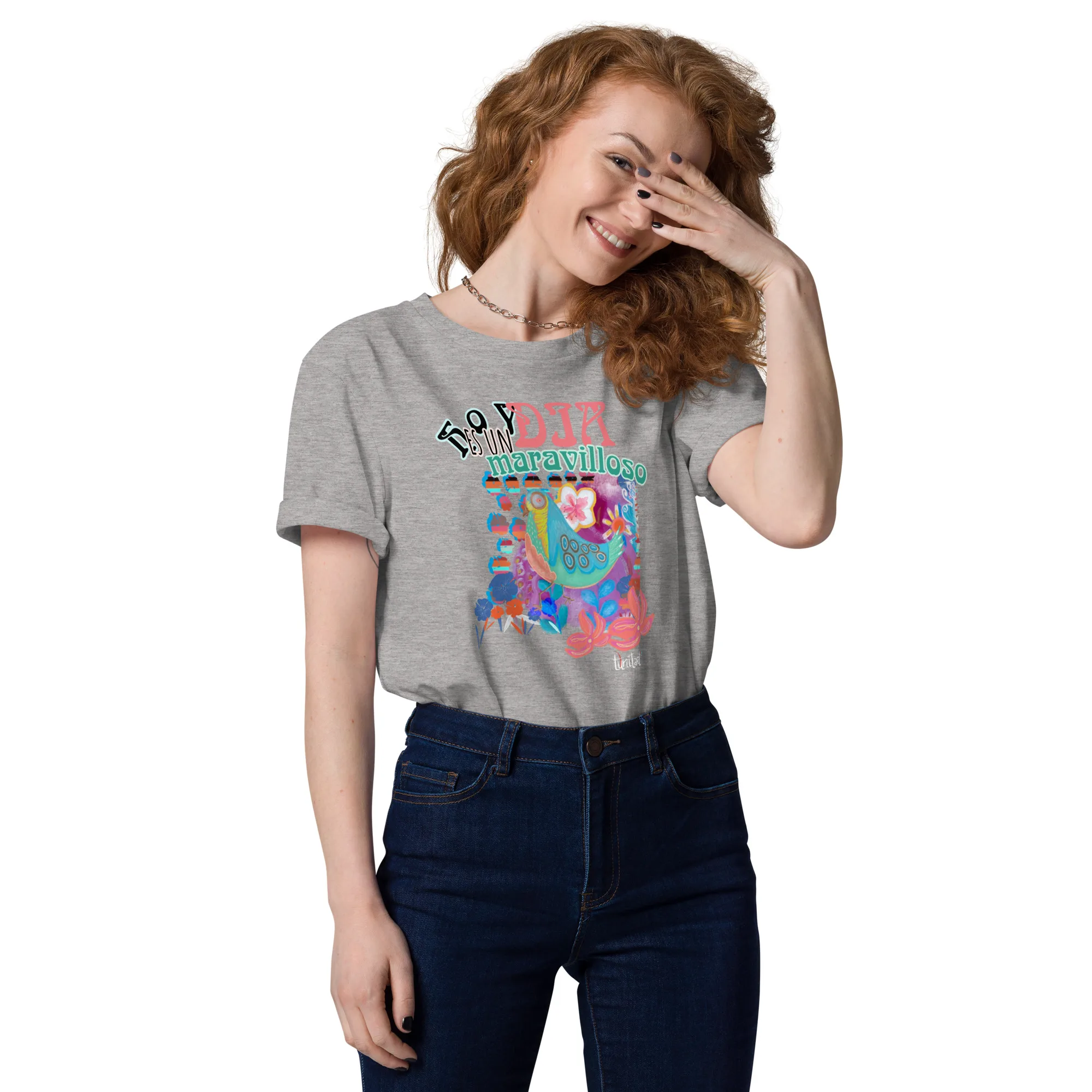 Camiseta de algodón orgánico unisex Día maravilloso - Imagen 18