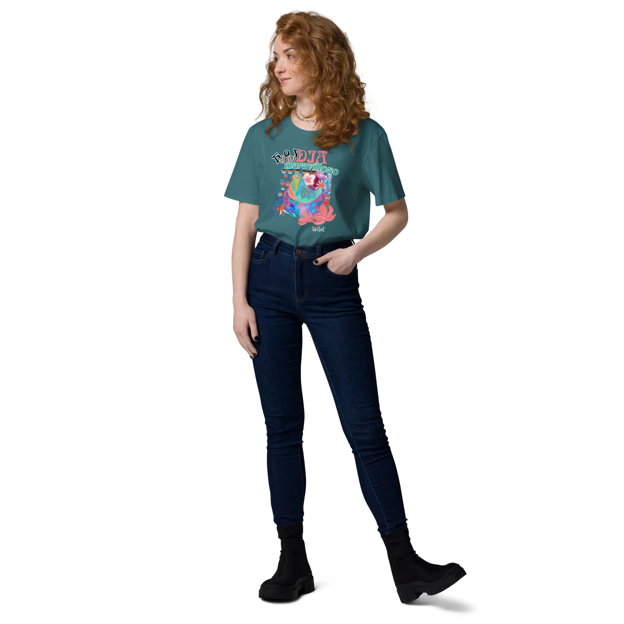 Camiseta de algodón orgánico unisex Día maravilloso - Imagen 13
