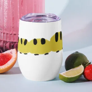Vaso de acero gusano